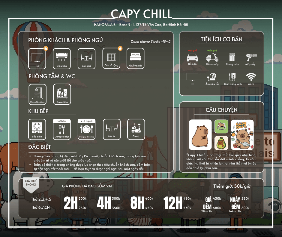 Capy Chill Price List